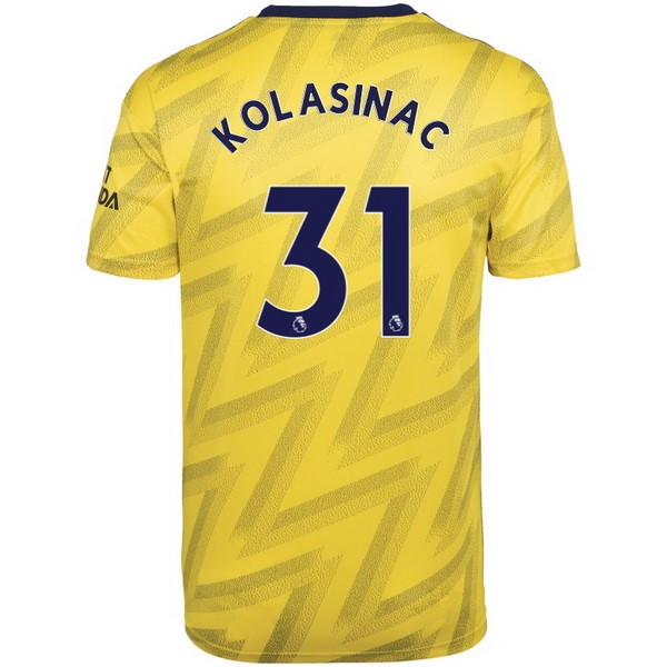 Camiseta Arsenal NO.31 Kolasinac 2ª 2019-2020 Amarillo